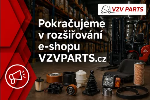 Pokračujeme v rozšiřování e-shopu VZVPARTS.cz